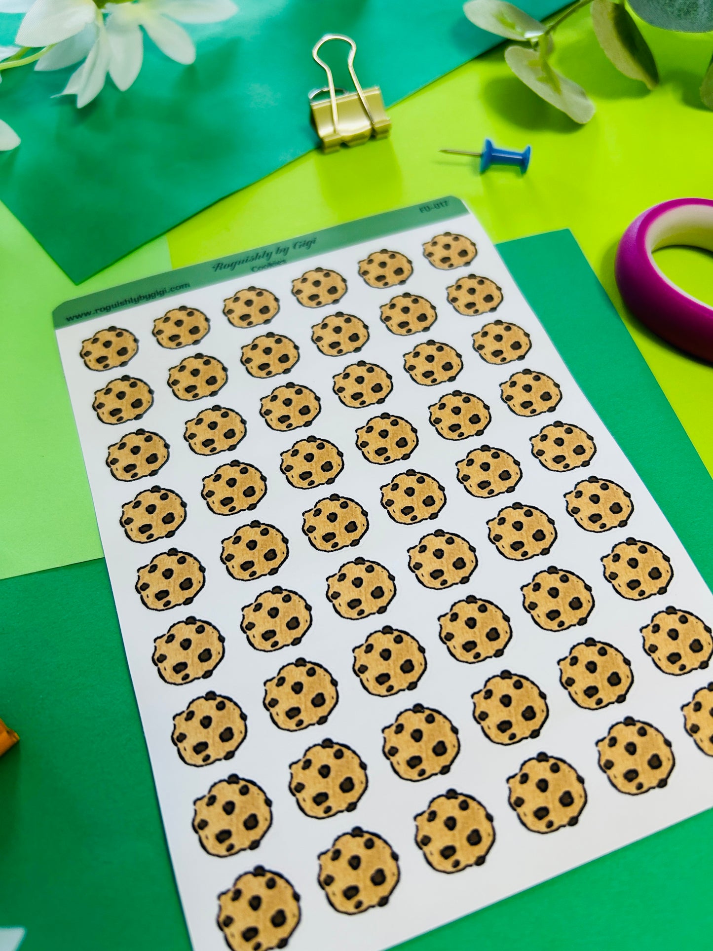 Cookies Planner Sticker Sheet