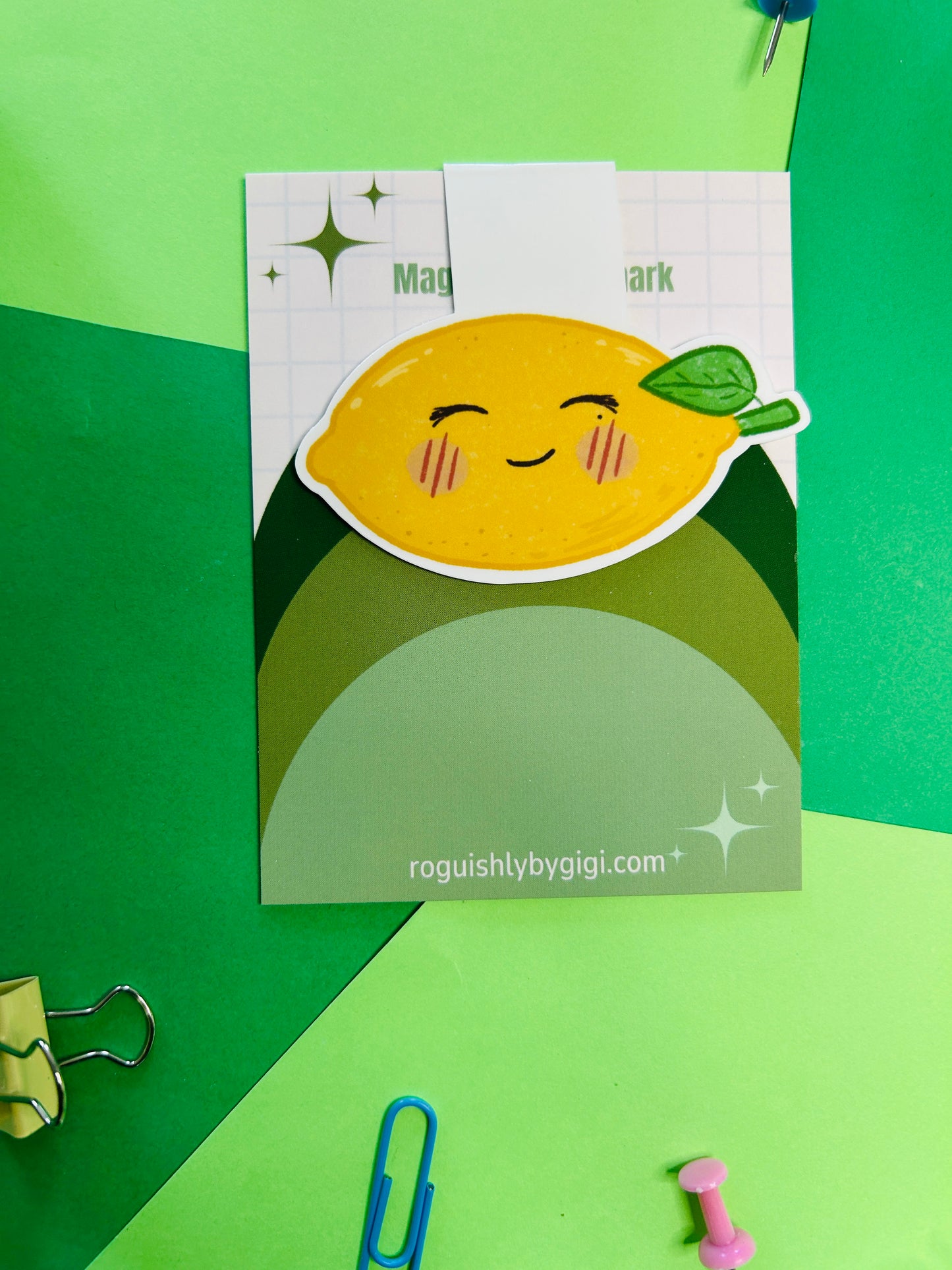 Lemon Magnetic Bookmark