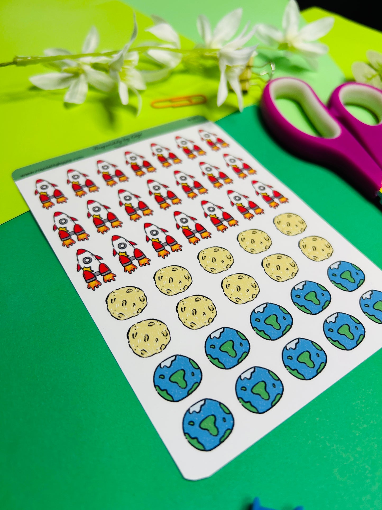 Space Planner Sticker Sheet