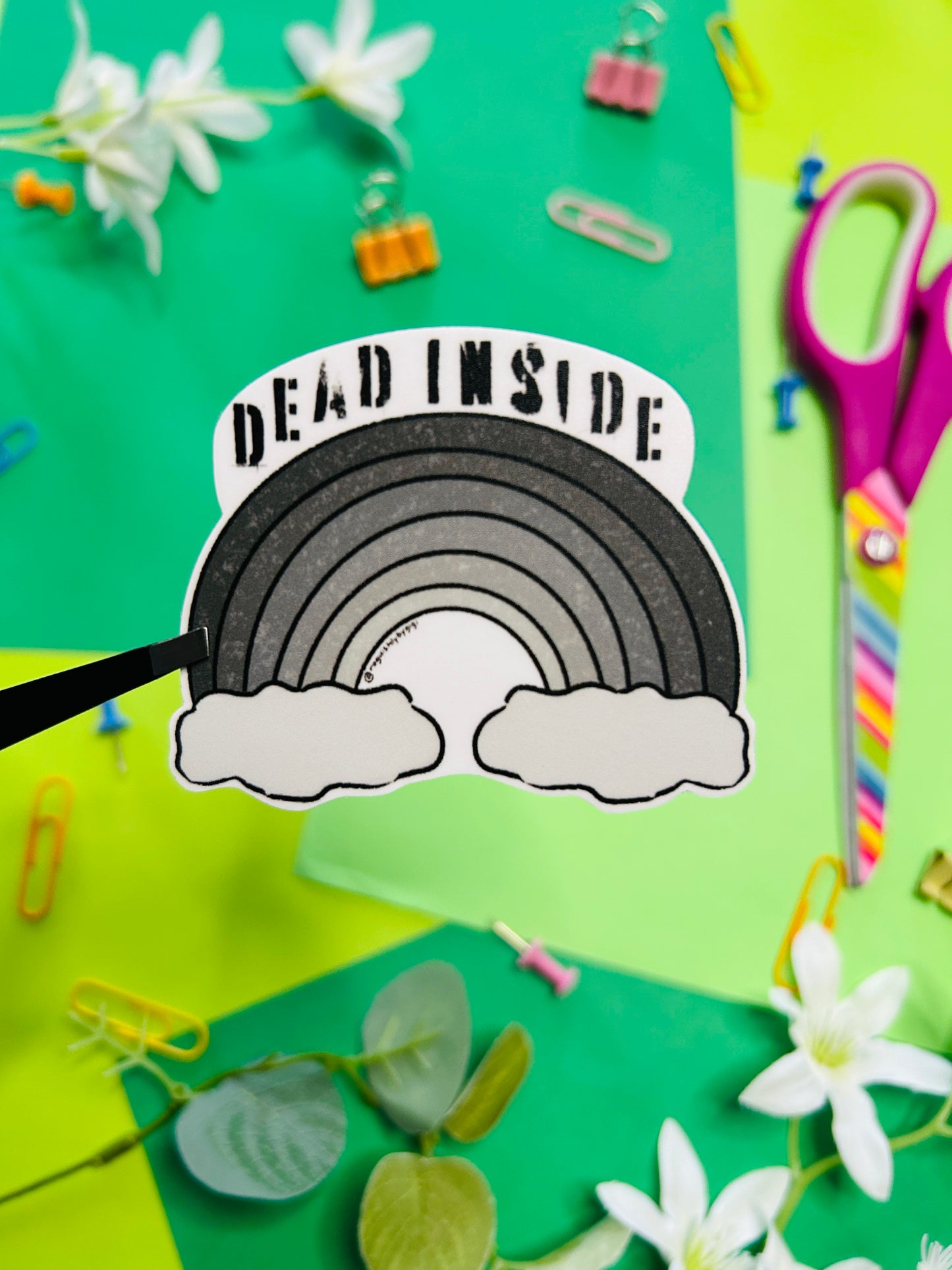 Dead Inside Vinyl Sticker