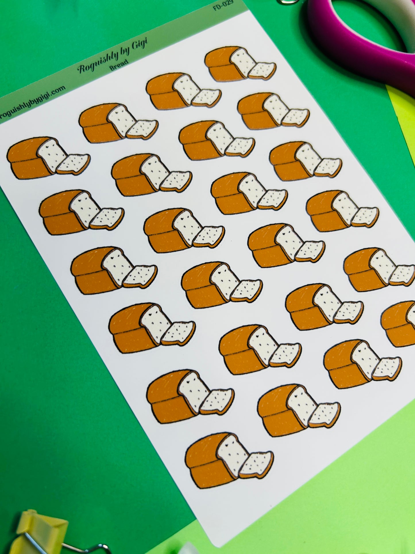 Bread Planner Sticker Sheet