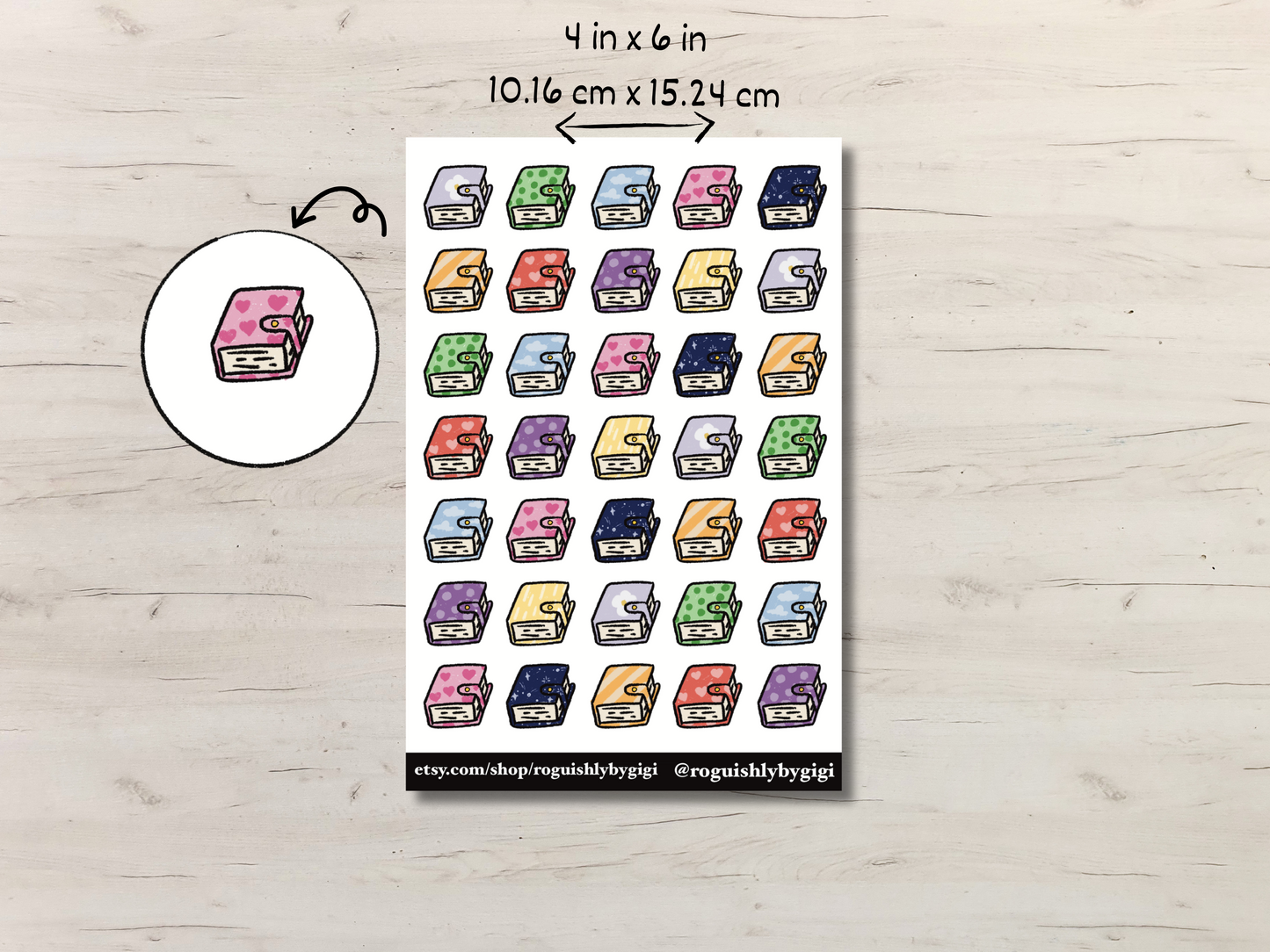 Journal Planner Sticker Sheet