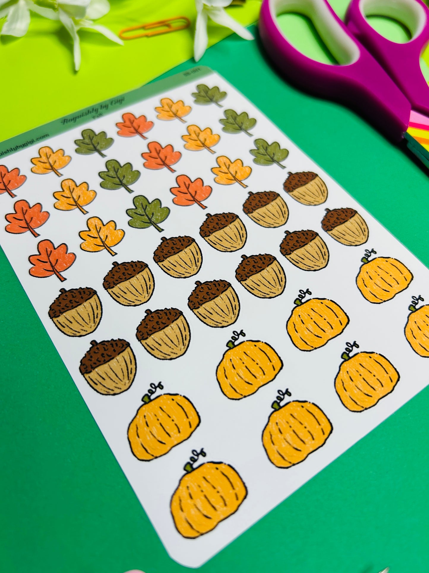 Fall Planner Sticker Sheet