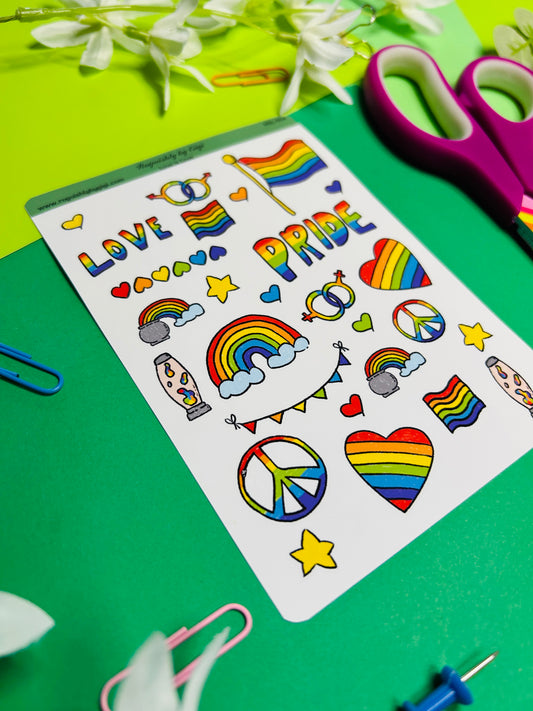 Pride Planner Sticker Sheet