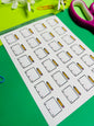Writing Planner Sticker Sheet