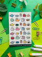 Tea Time Planner Sticker Sheet