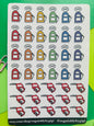 Gas Tracker Planner Sticker Sheet