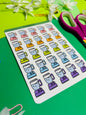 Blender Planner Sticker Sheet