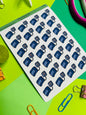 Blood Pressure Planner Sticker Sheet