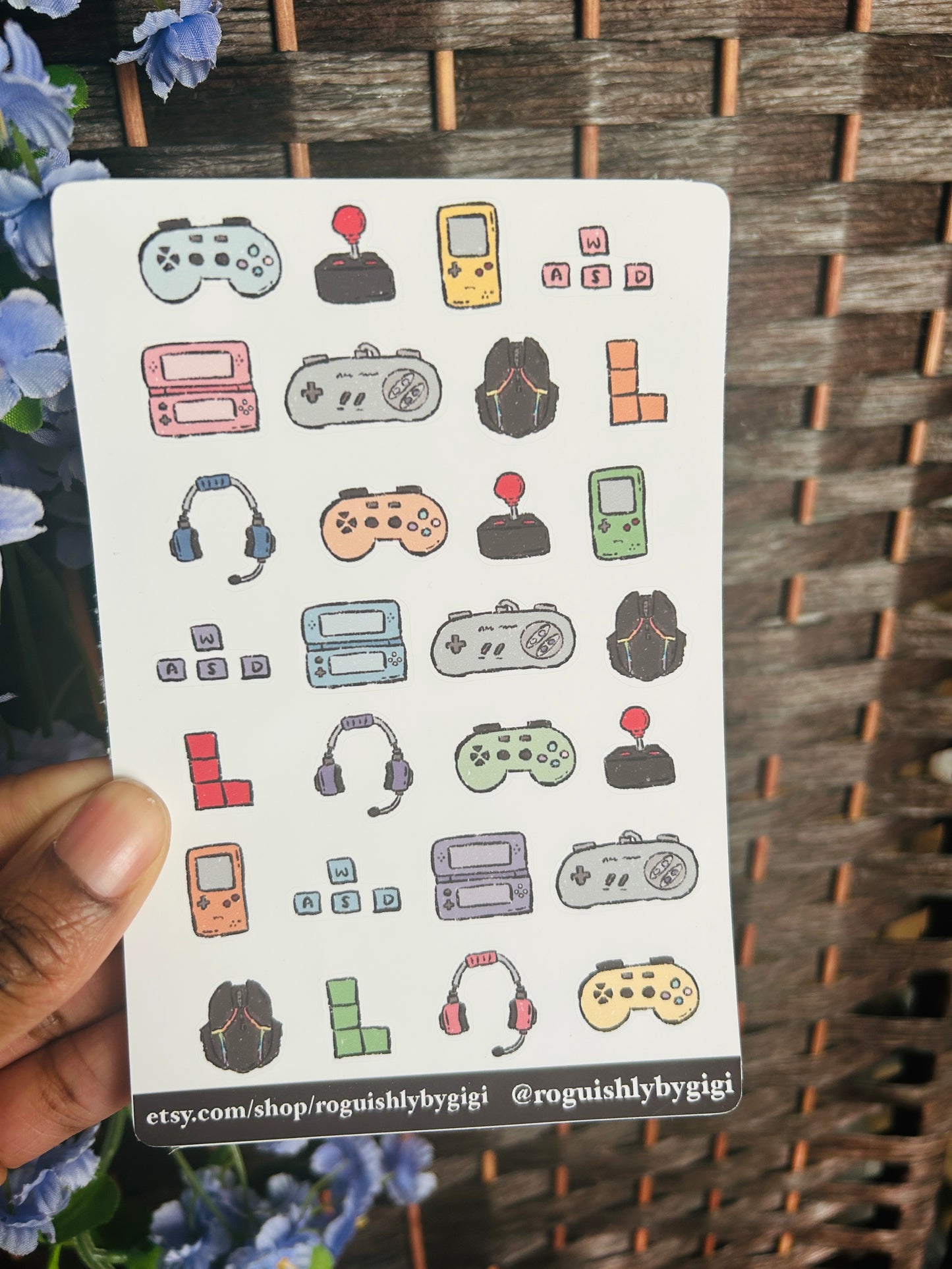 Gamer Planner Sticker Sheet
