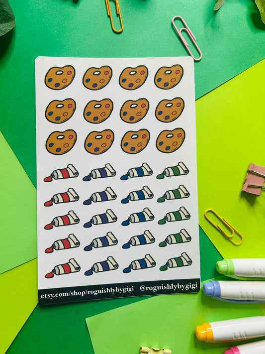 Paint Planner Sticker Sheet