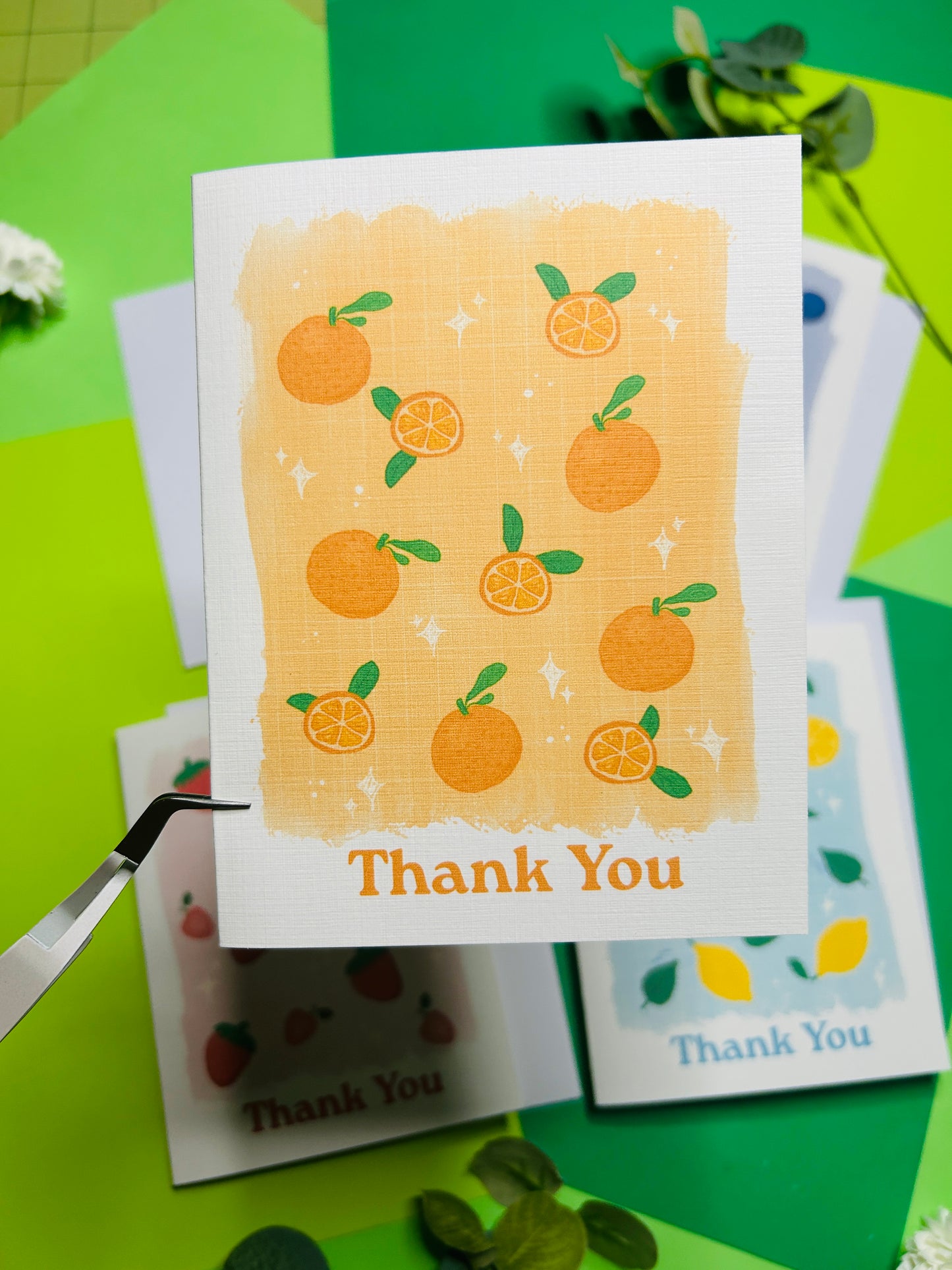 Fruits Thank You Greeting Card Set