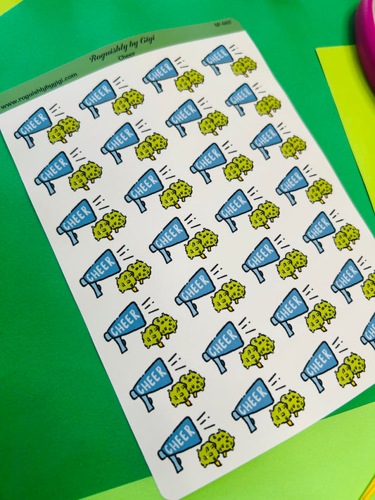 Cheer Planner Sticker Sheet
