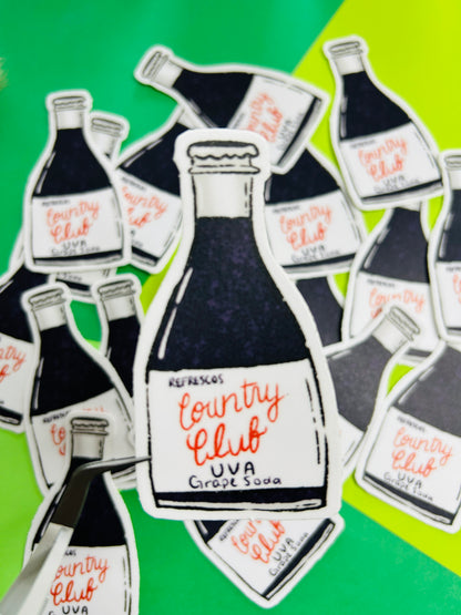 Country Club Soda Sticker Set