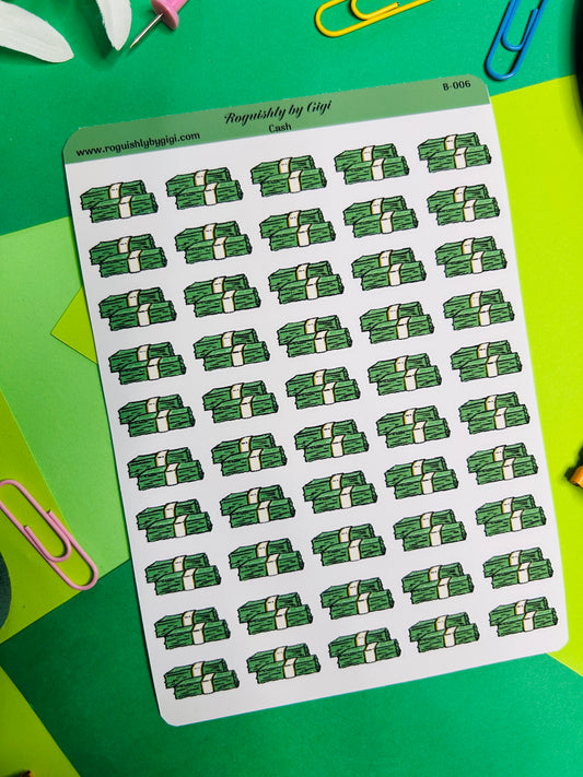 Cash Planner Sticker Sheet