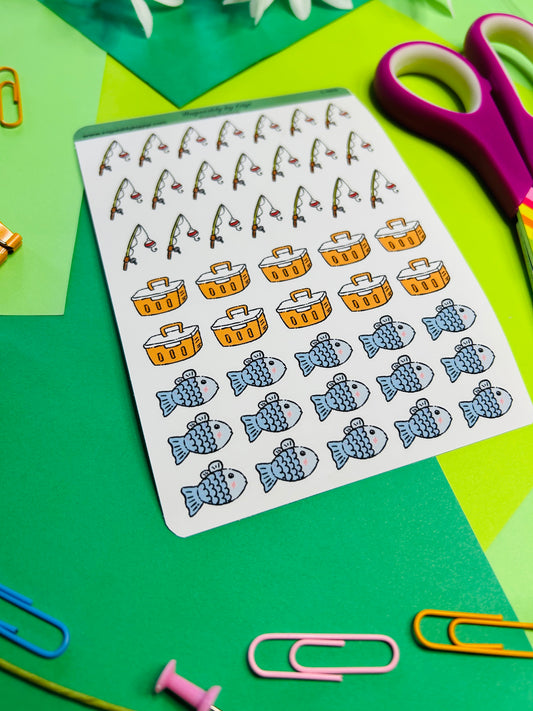 Fishing Planner Sticker Sheet