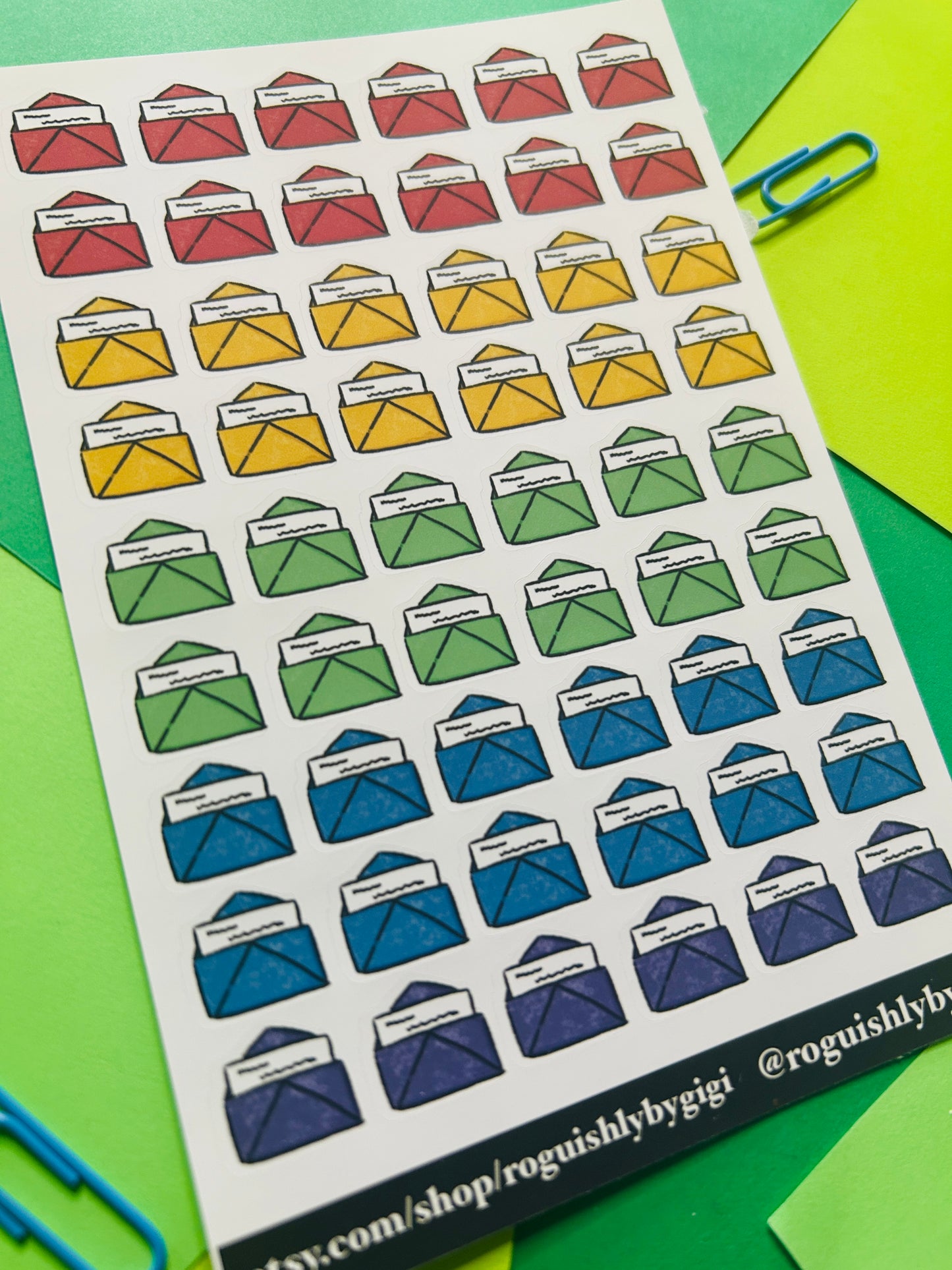 Mail Time Planner Sticker Sheet