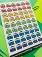 Mail Time Planner Sticker Sheet