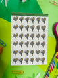 Flower Bouquet Planner Sticker Sheet