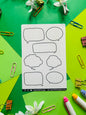 Speech Bubbles Planner Sticker Sheet