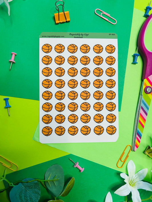 Basketball Planner Sticker Sheet