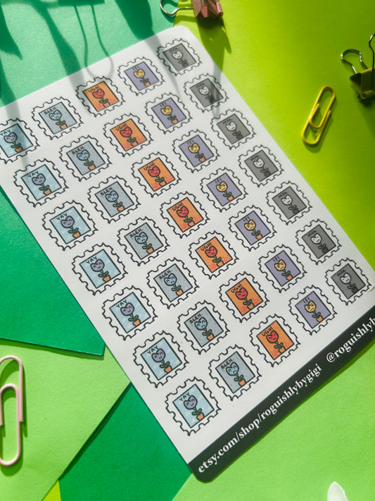 Mood Planner Sticker Sheet