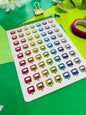 Glucose Level Planner Sticker Sheet