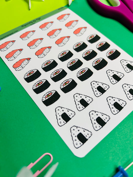 Sushi Planner Sticker Sheet