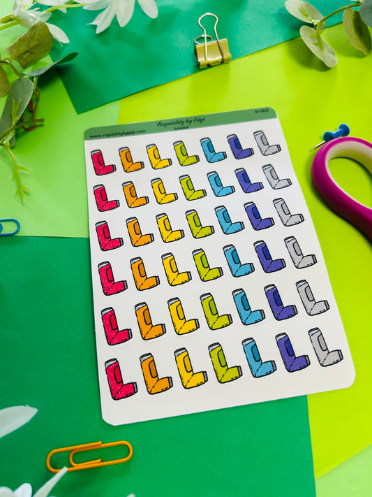 Inhaler Planner Sticker Sheet