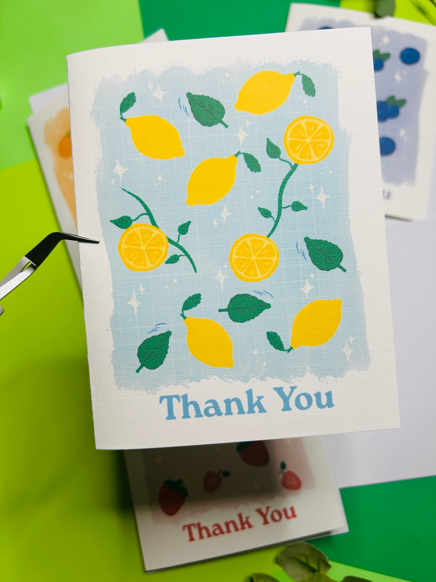 Fruits Thank You Greeting Card Set