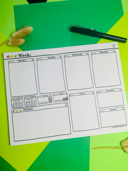 Minimal 50 Page Tear Away Planner