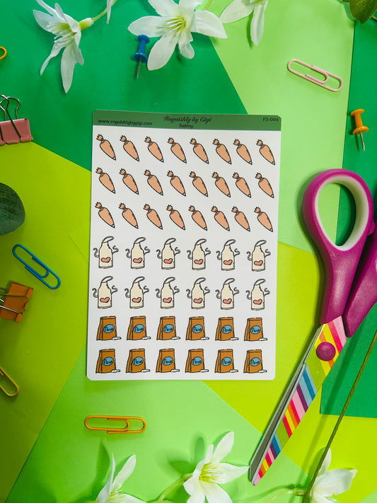 Baking Planner Sticker Sheet