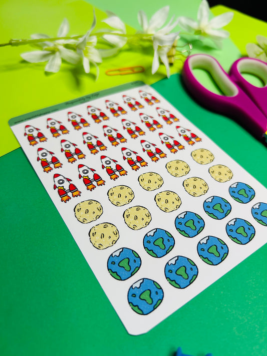 Space Planner Sticker Sheet