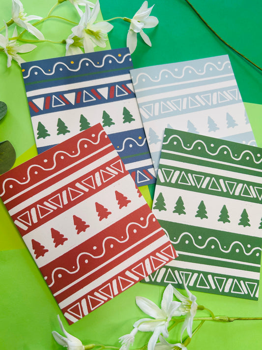 Christmas Ugly Sweater Greeting Card Set