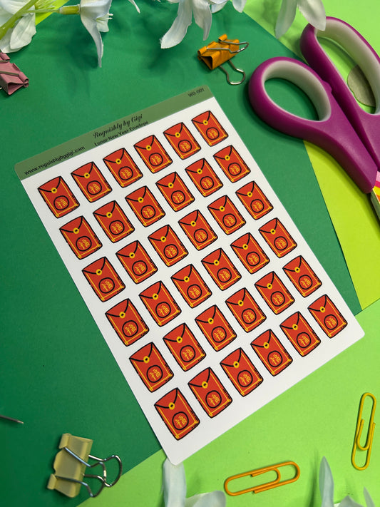 Lunar New Year Envelope (Good Fortune) Planner Sticker Sheet