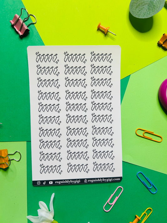 Spicy Rating Planner Sticker Sheet