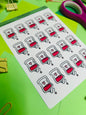 Donate Blood Planner Sticker Sheet