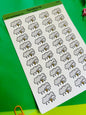 Thunder Planner Sticker Sheet