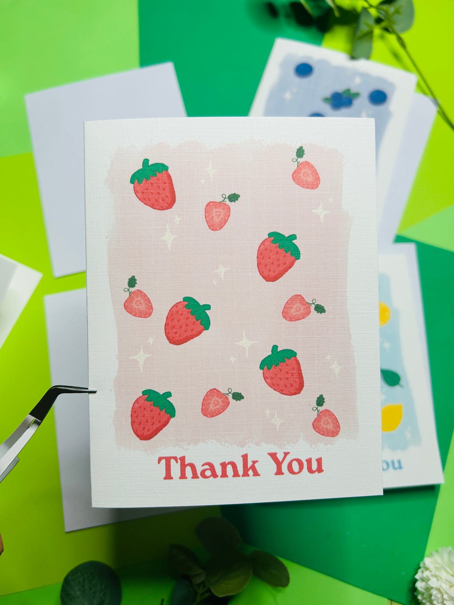 Fruits Thank You Greeting Card Set