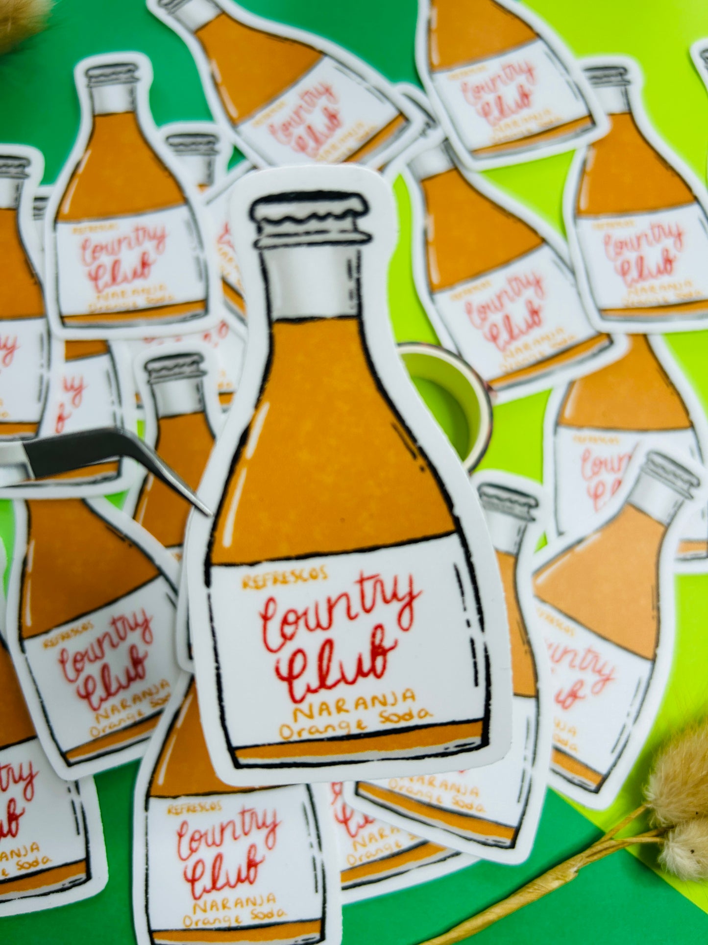 Country Club Soda Sticker Set