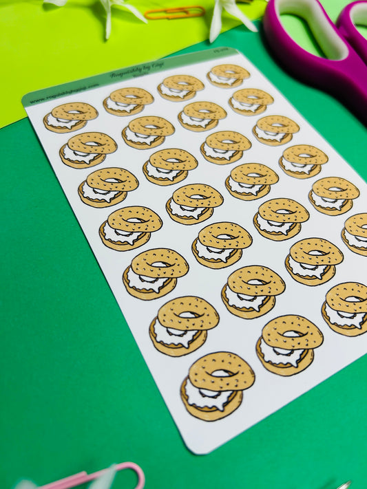 Bagels Planner Sticker Sheet