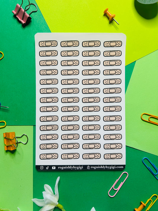 Bandaid Planner Sticker Sheet