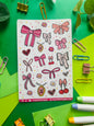 Bows and Ribbons Planner Sticker Sheet