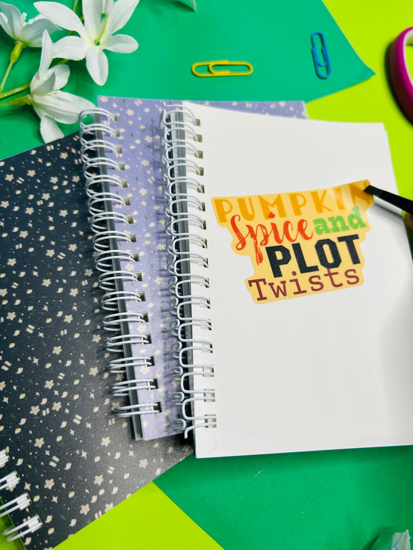 Floral 50-page Reusable Sticker Book A6 size