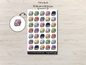 Journal Planner Sticker Sheet