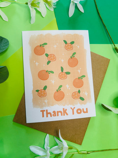 Fruits Thank You Greeting Card Set