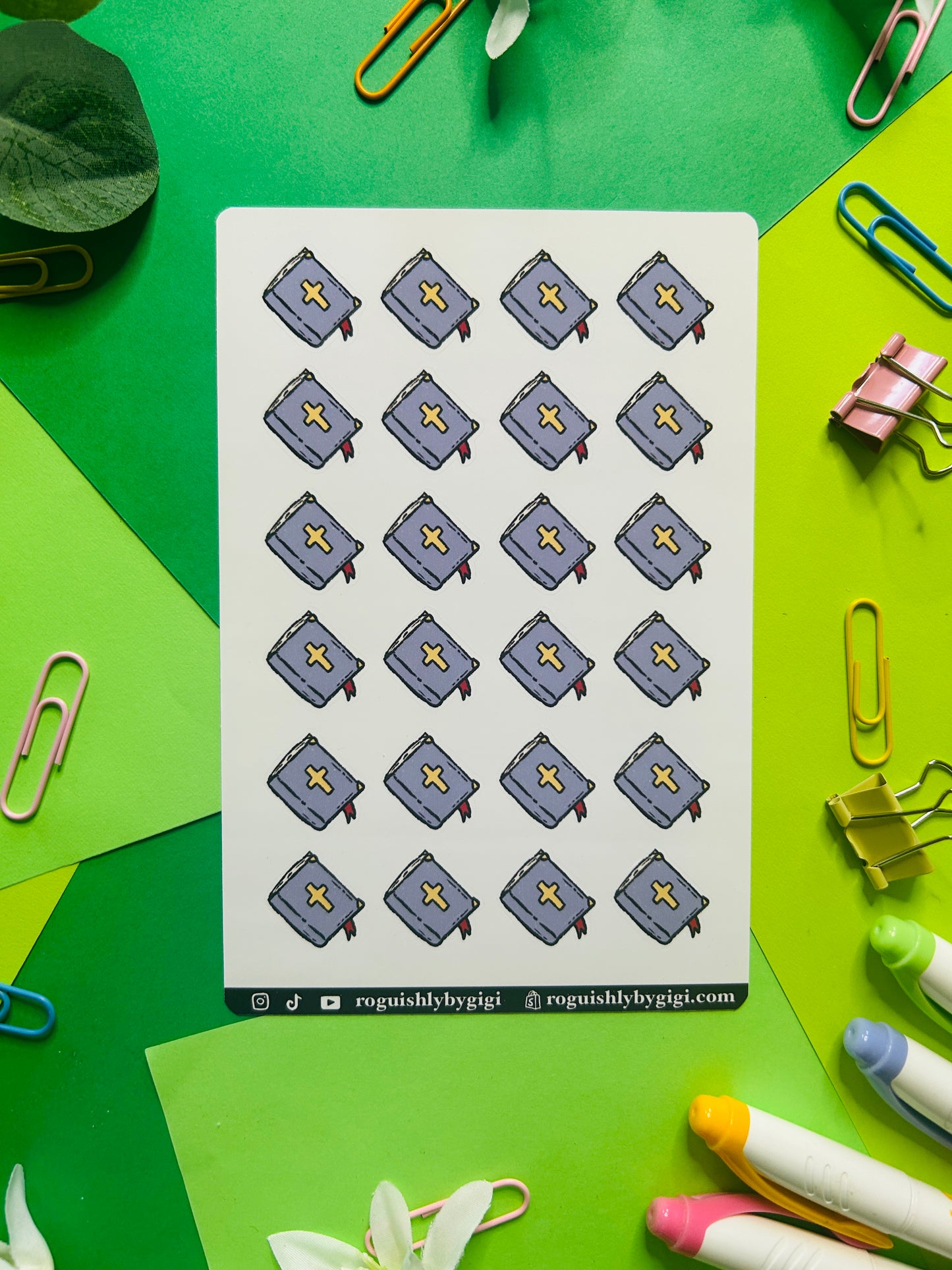 Bible Planner Sticker Sheet