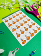 Traffic Cone Planner Sticker Sheet