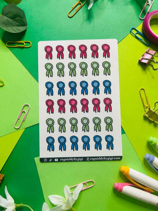 Ribbon Planner Sticker Sheet
