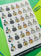 Birthday Cat Planner Sticker Sheet